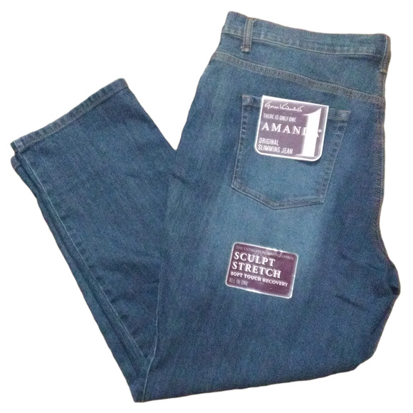 Gloria Vanderbilt Denim - NEW!!! Gloria Vanderbilt Amanda Med Wash Women's 16W Short w/Free Shipping!!